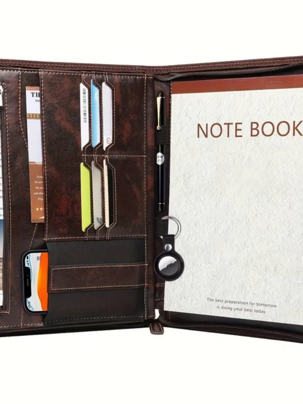Zippered Business Organizer with Tablet Sleeve